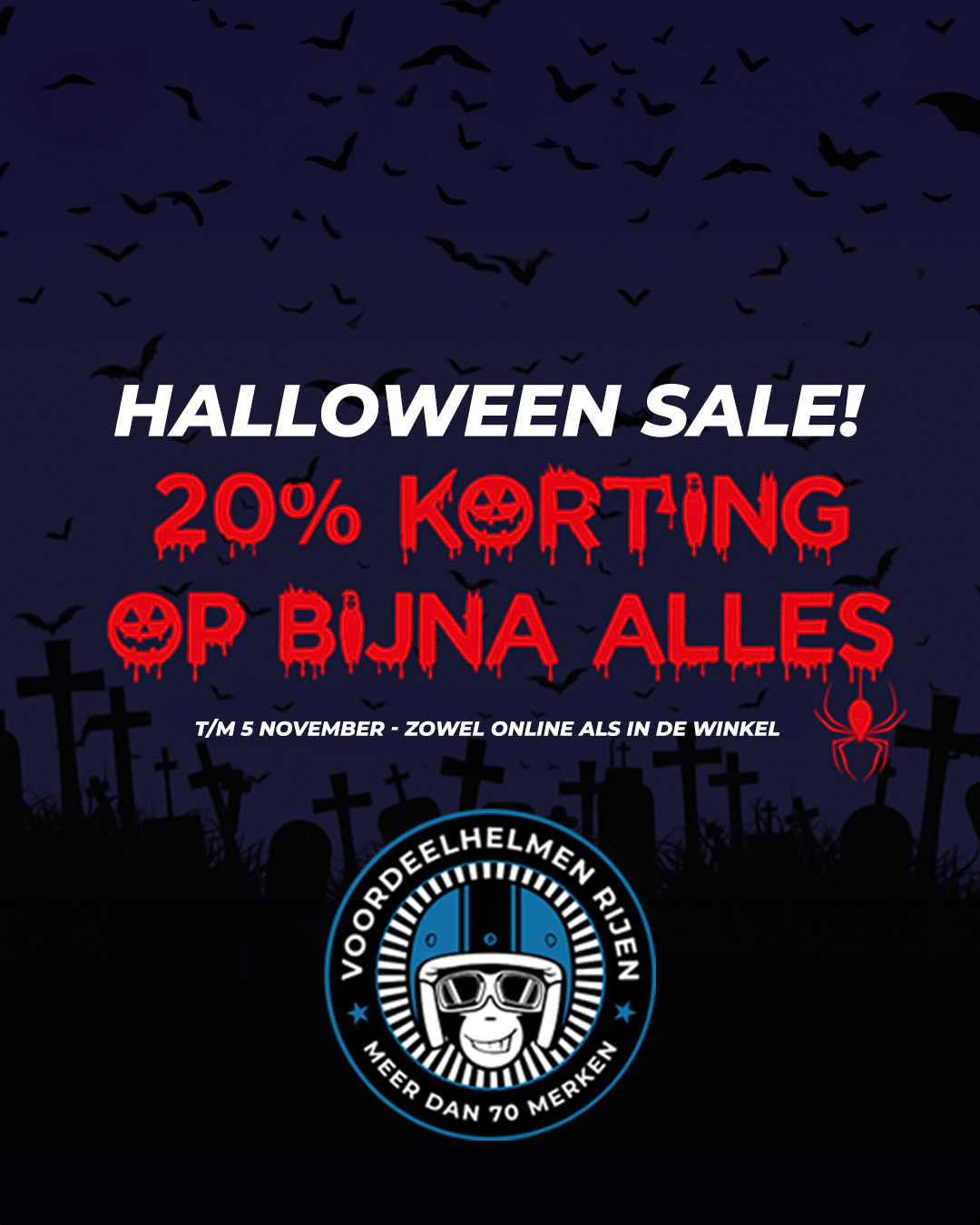 HALLOWEEN SALE: 20% KORTING!